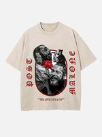 Post Malone Print Round Neck T-shirt