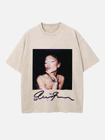 Ariana Grande Print Round Neck T-shirt