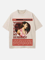 Raye Print Round Neck T-shirt