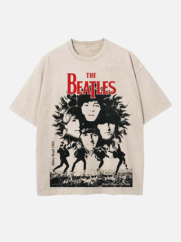 The Beatles Print Round Neck T-shirt