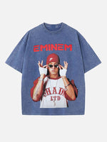 Eminem Print Round Neck T-shirt