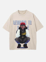 Billie Eilish Print Round Neck T-shirt