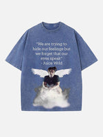 Juice WRLD Print Round Neck T-shirt