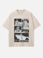 Taylor Swift Print Round Neck T-shirt