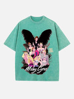 Miley Cyrus Print Round Neck T-shirt