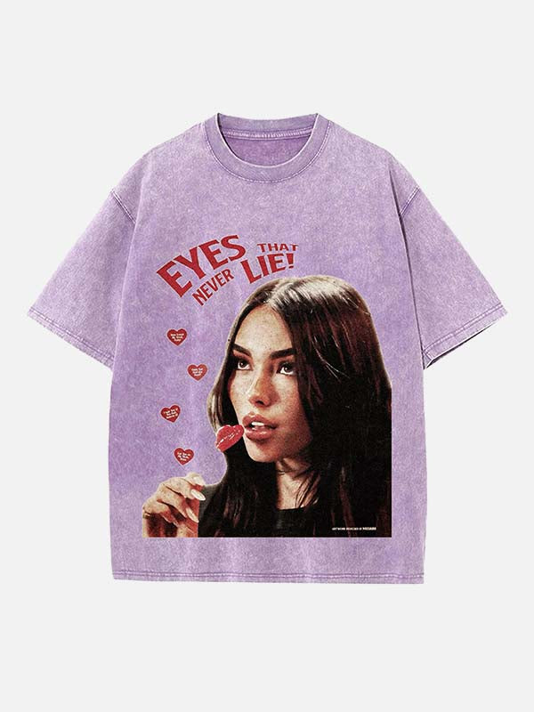 Madison Beer Print Round Neck T-shirt