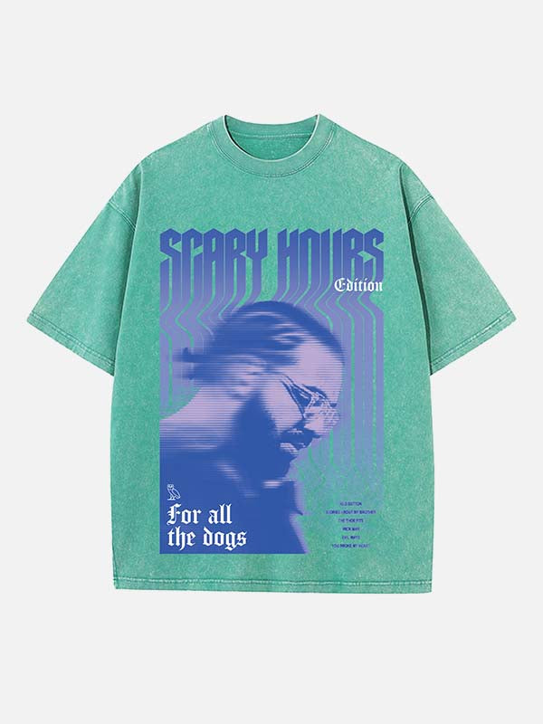 Drake Print Round Neck T-shirt