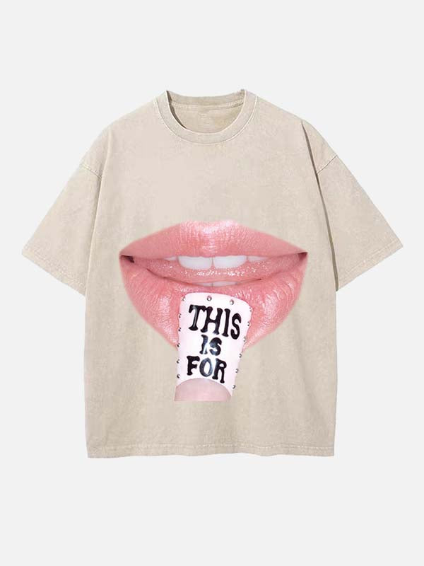 TWICE Print Round Neck T-shirt