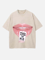 TWICE Print Round Neck T-shirt