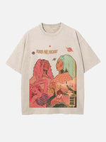 Doja Cat Print Round Neck T-shirt