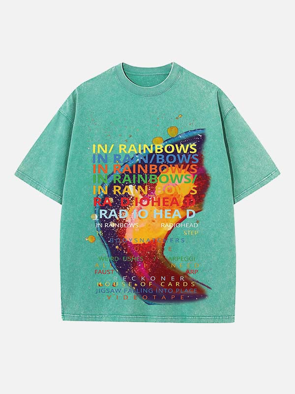 Radiohead Print Round Neck T-shirt