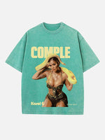 Karol G Print Round Neck T-shirt