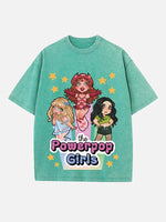 Sabrina Carpenter & Billie Eilish & Chappell Roan Print Round Neck T-shirt