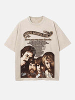 Creedence Clearwater Revival Print Round Neck T-shirt