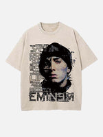 Eminem Print Round Neck T-shirt