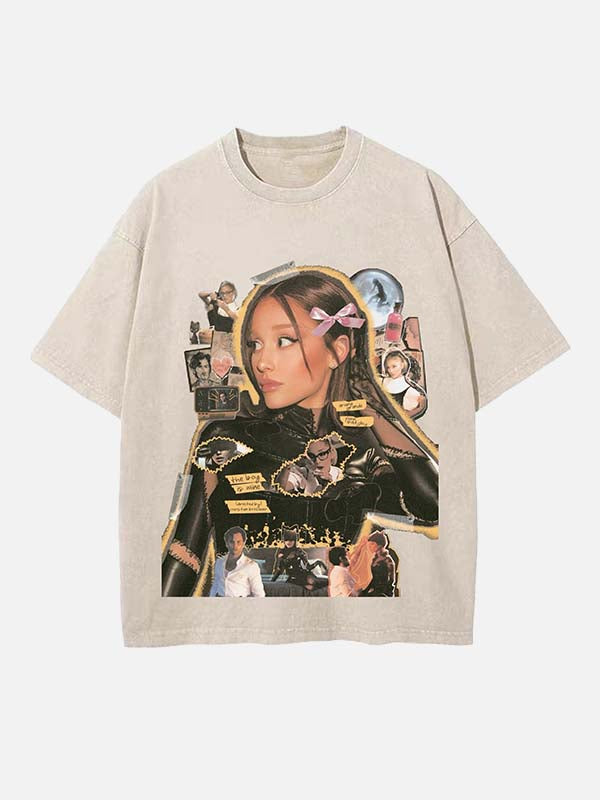 Ariana Grande Print Round Neck T-shirt