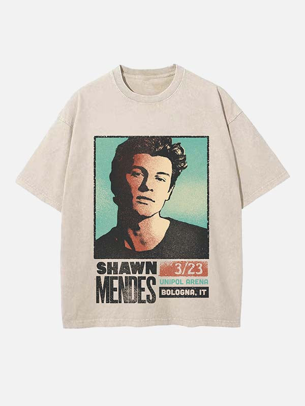 Shawn Mendes Print Round Neck T-shirt