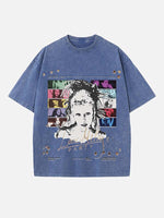 Miley Cyrus Print Round Neck T-shirt