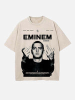 Eminem Print Round Neck T-shirt