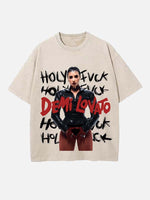 Demi Lovato Print Round Neck T-shirt