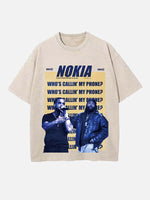 Drake Print Round Neck T-shirt