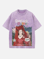 Chappell Roan Print Round Neck T-shirt