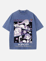 HUNTR/X Print Round Neck T-shirt