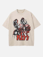 KISS Print Round Neck T-shirt