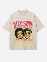 Bruno Mars Print Round Neck T-shirt