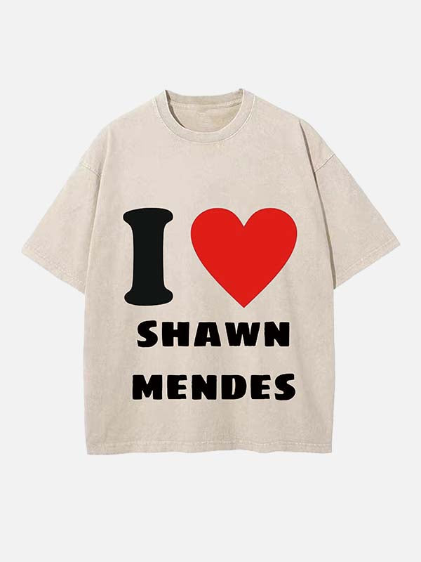 Shawn Mendes Print Round Neck T-shirt