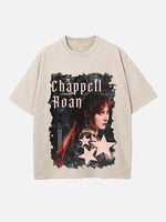 Chappell Roan Print Round Neck T-shirt