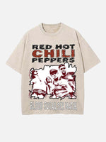 Red Hot Chili Peppers Print Round Neck T-shirt