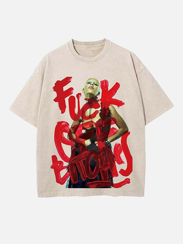 Doja Cat Print Round Neck T-shirt