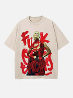 Doja Cat Print Round Neck T-shirt