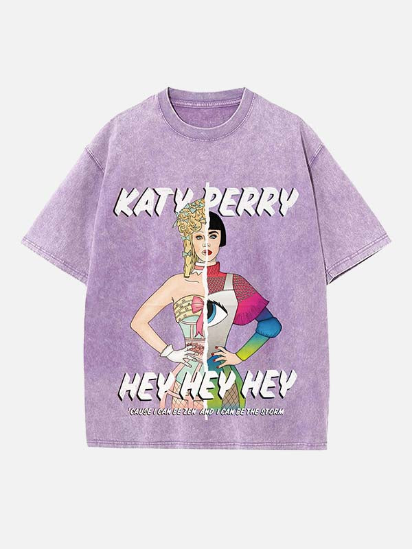 Katy Perry Print Round Neck T-shirt