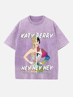 Katy Perry Print Round Neck T-shirt