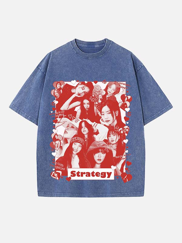 TWICE Print Round Neck T-shirt