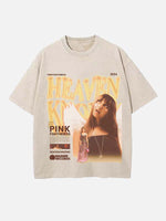 PinkPantheress Print Round Neck T-shirt