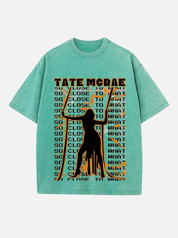 Tate McRae Print Round Neck T-shirt