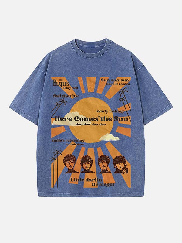 The Beatles Print Round Neck T-shirt