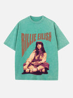Billie Eilish Print Round Neck T-shirt