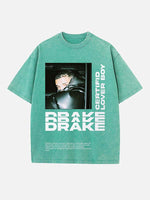 Drake Print Round Neck T-shirt