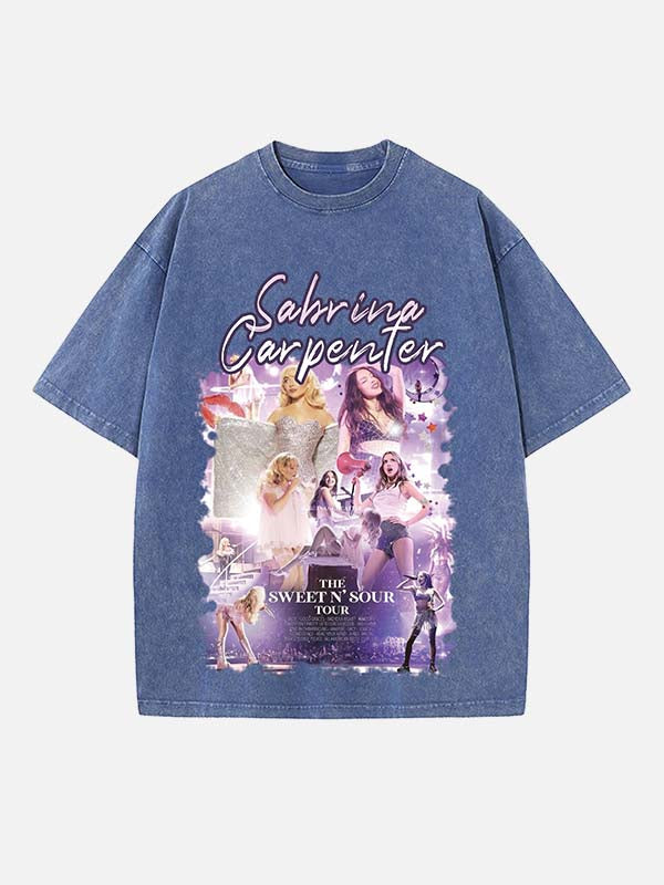 Sabrina Carpenter Print Round Neck T-shirt