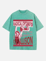 Dua Lipa Print Round Neck T-shirt