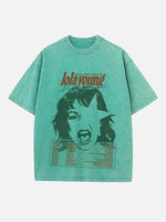 Lola Young Print Round Neck T-shirt