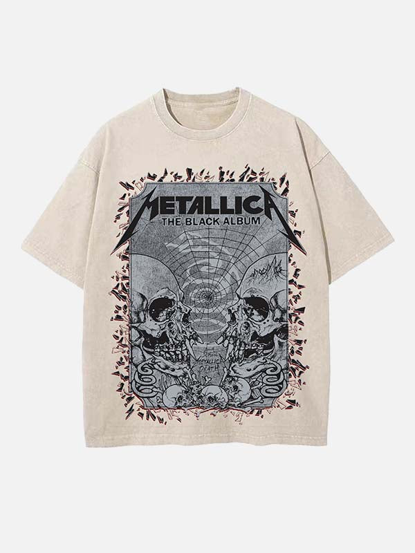 Metallica Print Round Neck T-shirt