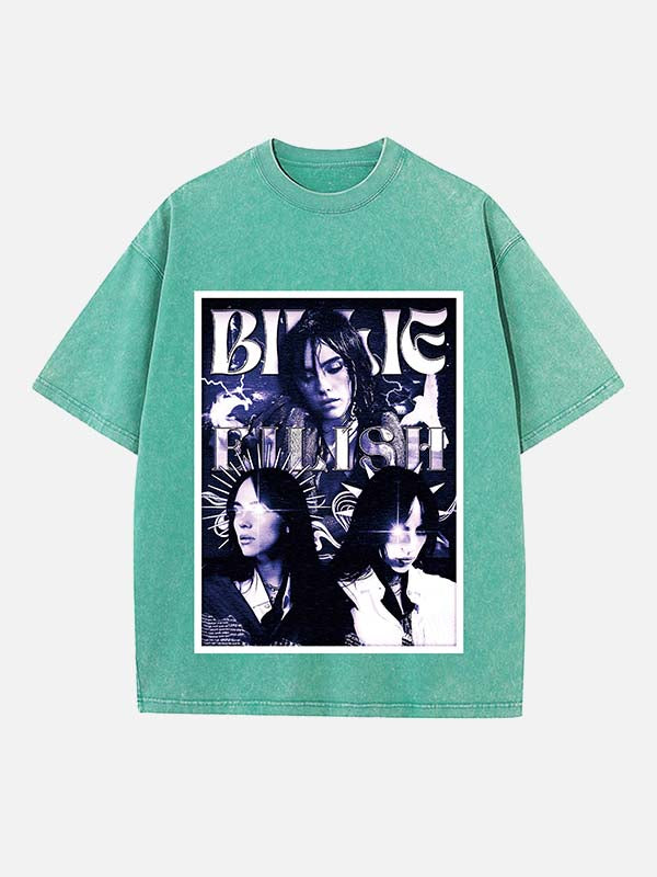 Billie Eilish Print Round Neck T-shirt