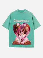 Chappell Roan Print Round Neck T-shirt