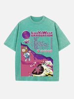 Kanye West Print Round Neck T-shirt
