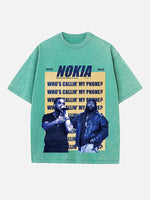 Drake Print Round Neck T-shirt